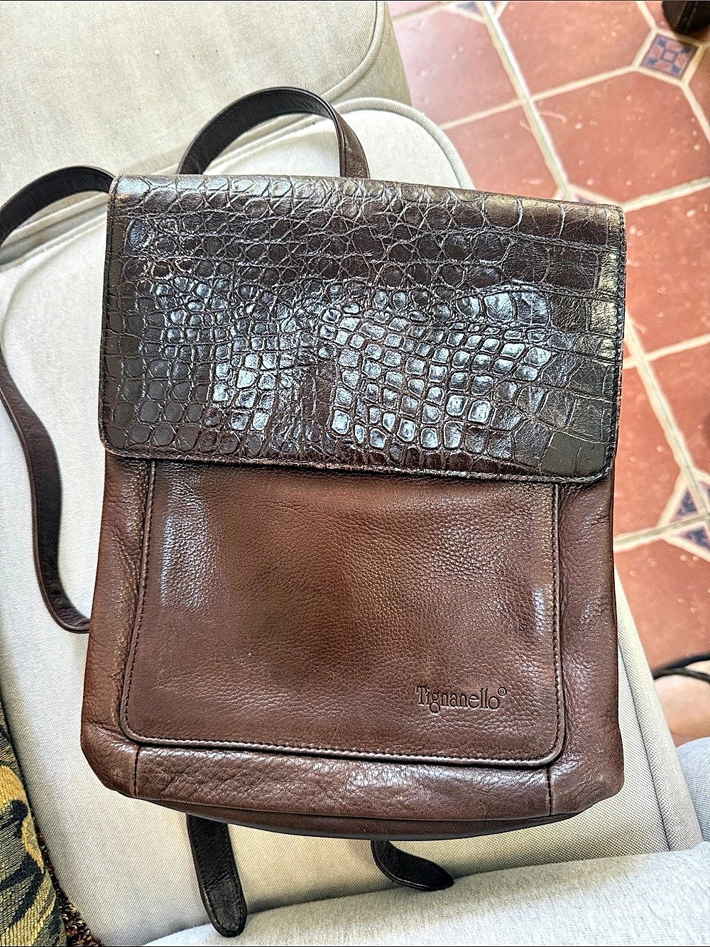 Tignanello Backpack in Espresso Chocolate
